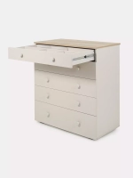 Комод RANT "LEVI" 80 см 5 ящиков с органайзером (арт.128) Crystal Beige
