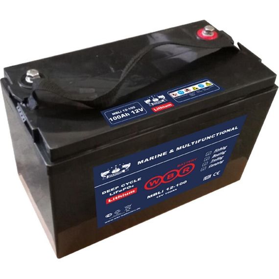 Литий-железо фосфатный аккумулятор WBR Marine MBLi 12-100