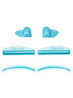 FreiAVIVER Набор глянцевых ОКРУГЛЫХ  валиков для ламинирования Curl, 4 пары, розовый