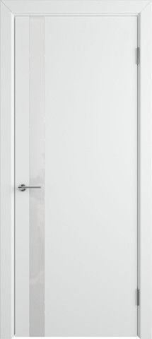 Межкомнатная дверь VFD (ВФД) Niuta ETT (Ньюта) Polar (эмаль белая) White Gloss ,стекла белые с 2-х сторон