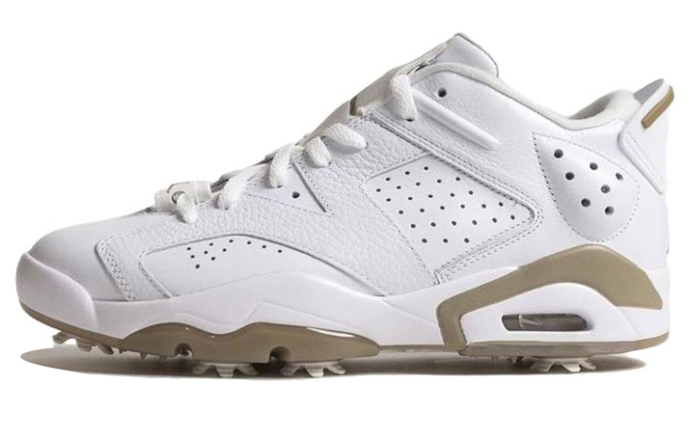 Jordan Air Jordan 6 Low Golf non-slip wear-resistant mid-top golf shoes men's white