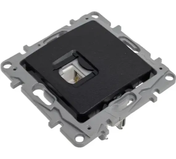 Розетка RJ11 Legrand Etika антрацит 25641