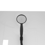 Душевая кабина Loranto NEO 90x90x(190+15) c низким поддоном 15см, прозрачное закаленное стекло 5 мм,задние стеклянные стенки белые, профиль черный-матовый (CS-21801)