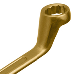 Ключ накидной, 19 х 22 мм, желтый цинк Сибртех 14628