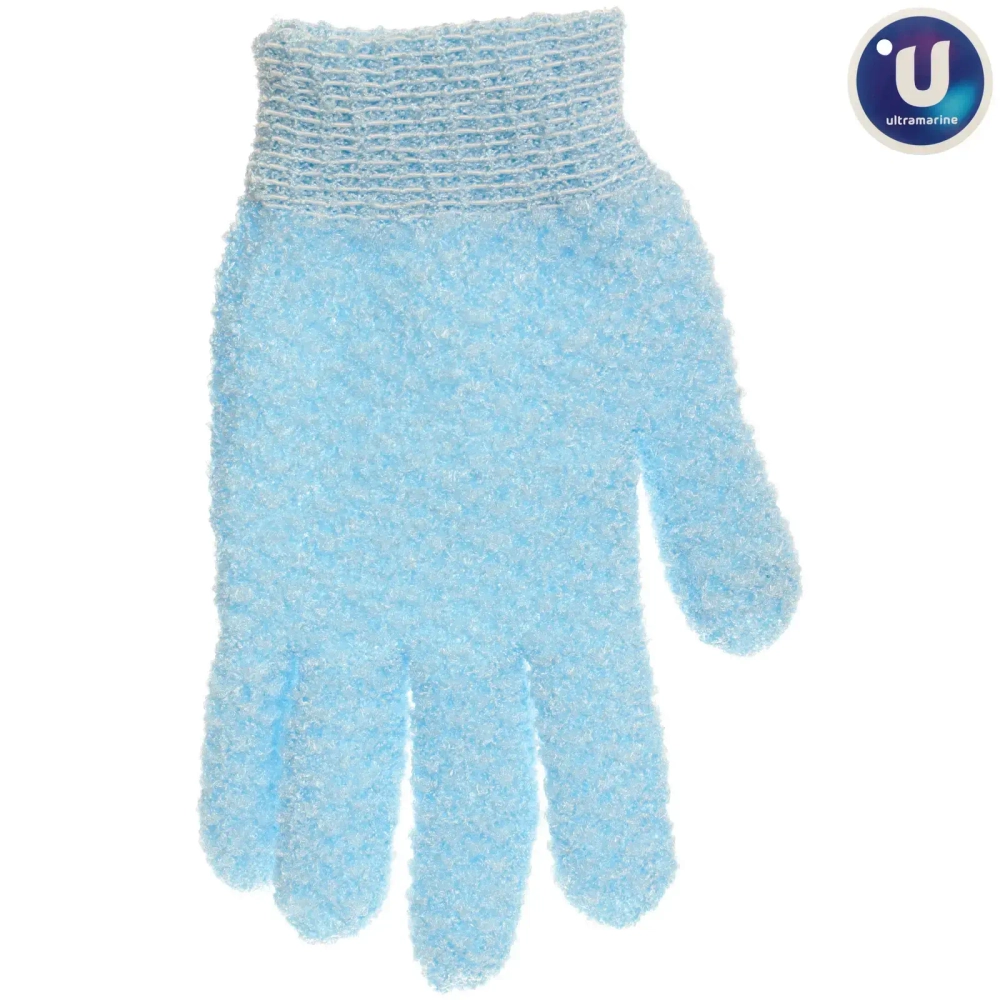 Мочалка - перчатка массажная «Premium - PASTERA», цвет небесно-голубой, 19*12см (ZIPпакет)