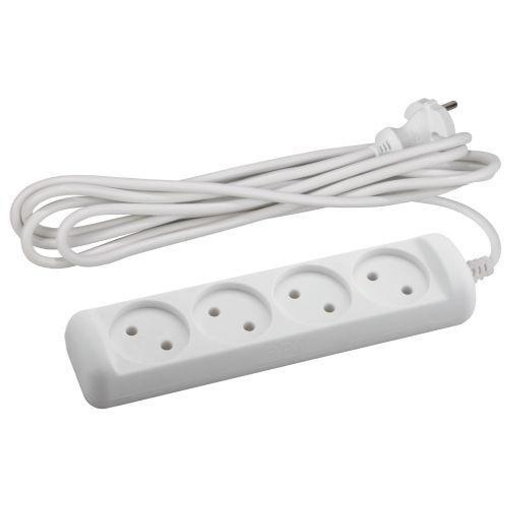 Удлинитель 4х5м без заземл. 10А IP20 U-4-5m-2х1 ПВС 2х1 Эра Б0028363 Удлинитель 4х5м без заземл. 10А IP20 U-4-5m-2х1 ПВС 2х1 Эра Б0028363