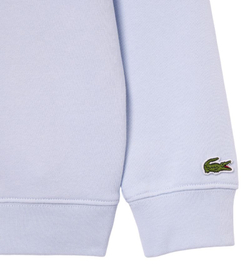 Кофта для мальчика теннисная Lacoste Roland Garros Edition Embroidered Pique Sweatshirt - небесный