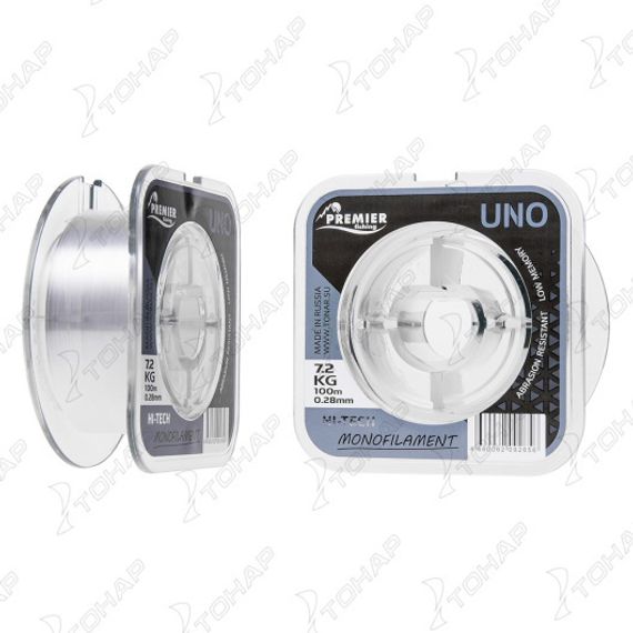 Леска UNO 0,28mm/100m Clear Nylon (PR-U-C-028-100) Premier Fishing