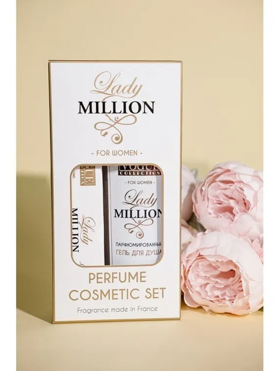 Подарочный набор женский Lady million, гель для душа 250 мл, парфюмерная вода 30 мл