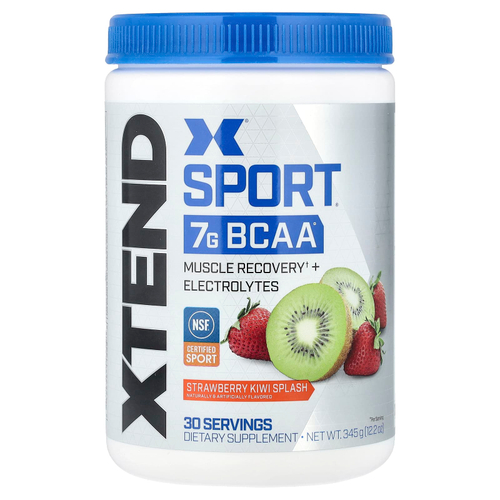 XTEND, Sport, 7 г аминокислот с разветвленной цепью (BCAA), со вкусом клубники и киви, 345 г (12,2 унции)