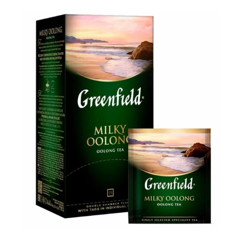Чай Greenfield Milky Oolong улун с добавками, 25 пакетиков