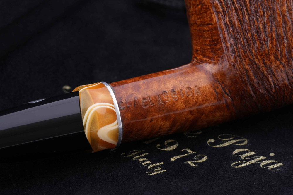 Трубка Mastro De Paja Pettinata Classica с цветным кольцом, M451-11