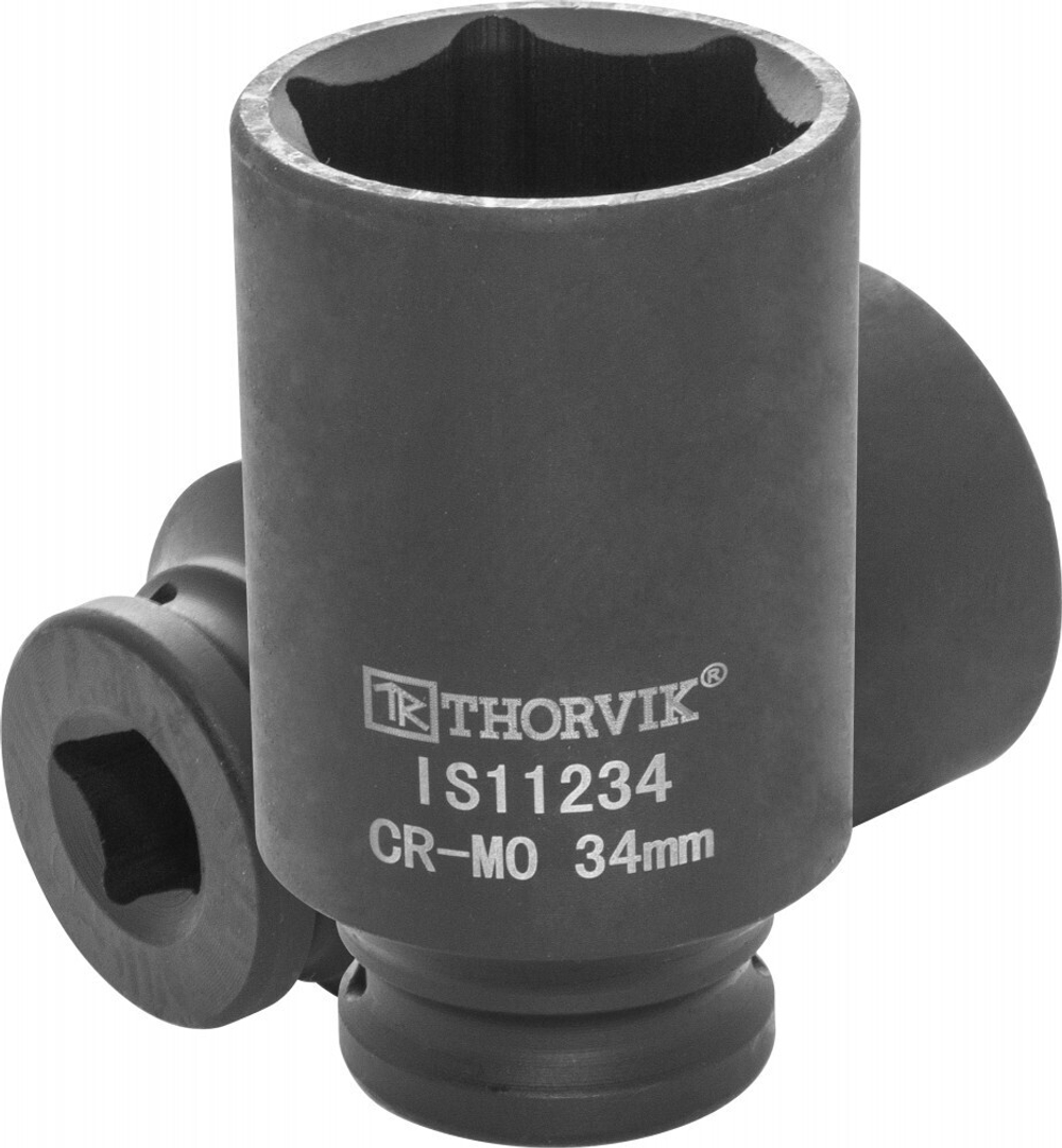 IS11234 Головка торцевая ударная глубокая 1/2"DR, 34 мм