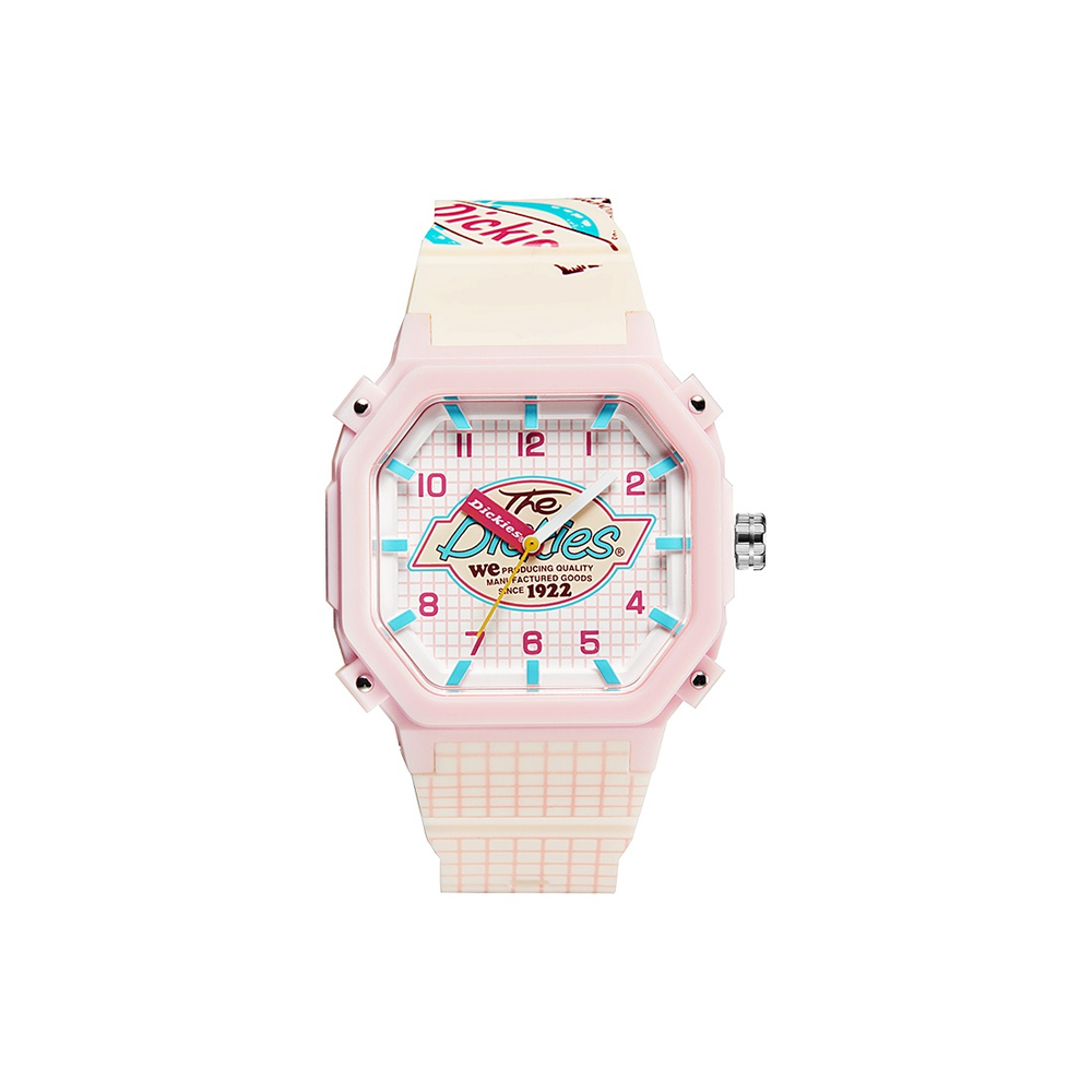 Dickies Wrist Watch Quartz Movement Silicone Strap Pink Watch Dial Women"s Watch Classic Box For Festive Occasions