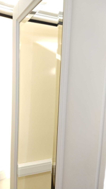 Дверь Входная Лабиринт GRAND Зеркало фацет Белый софт