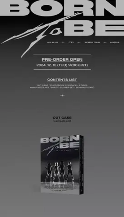 ITZY - 2ND WORLD TOUR [BORN TO BE] in SEOUL Blu-ray