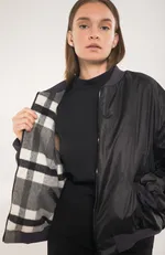 Бомбер Alexandra Talalay двухсторонний AW020 Черный