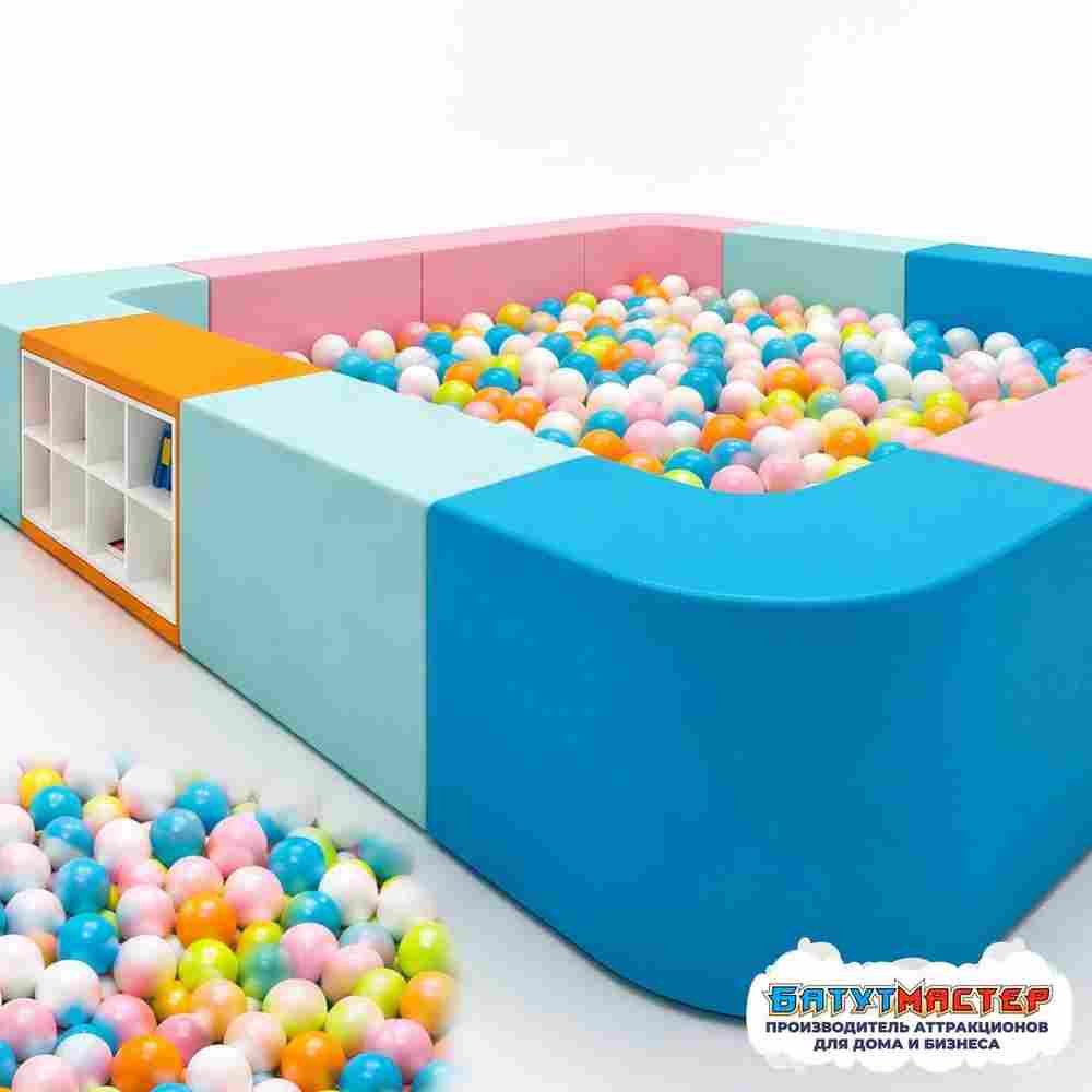 Сухой бассейн с шариками «Мир Открытий», 4×3×0,5 м