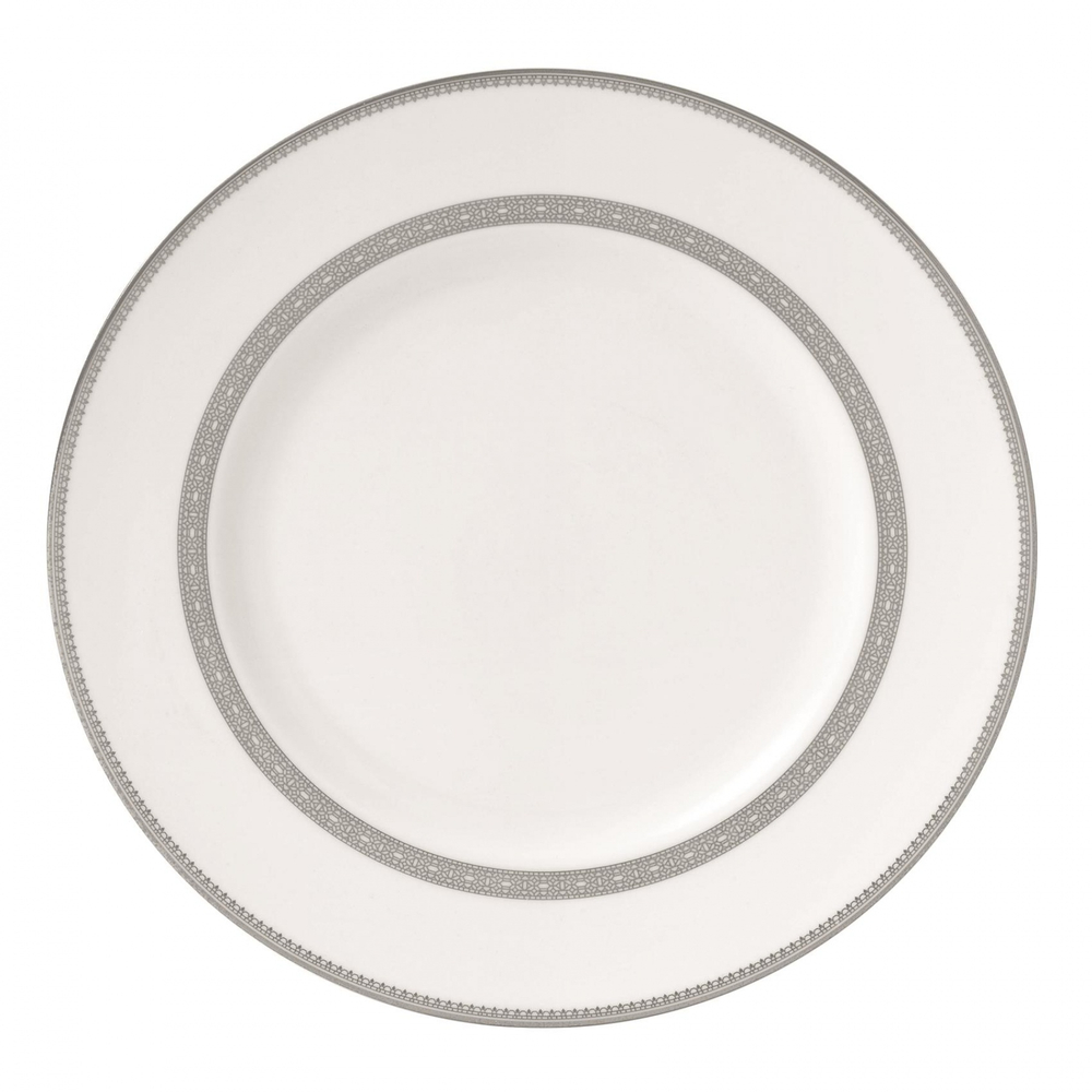 Wedgwood Обеденная тарелка Vera Wang Lace Platinum 27 см 50127201004