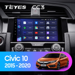 Teyes CC3 9" для Honda Civic 2015-2020