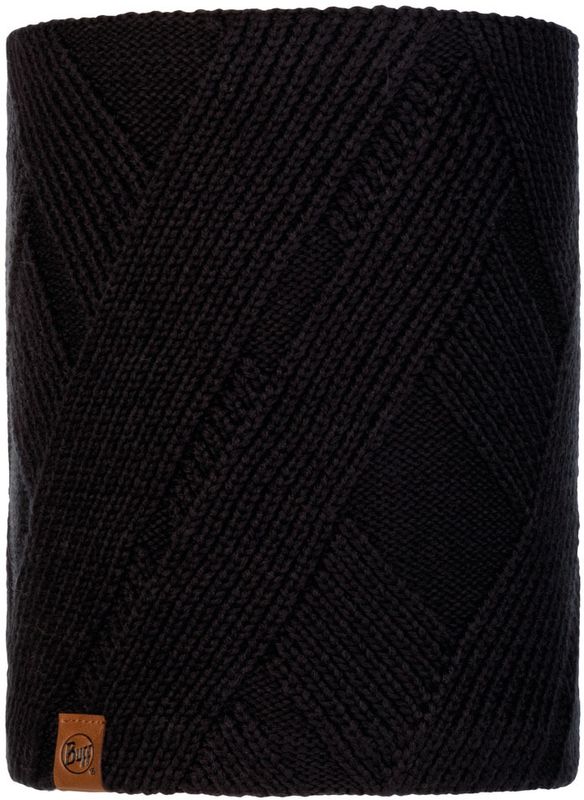 Вязаный шарф-труба с флисом Buff Neckwarmer Knitted Polar Raisa Black Фото 1