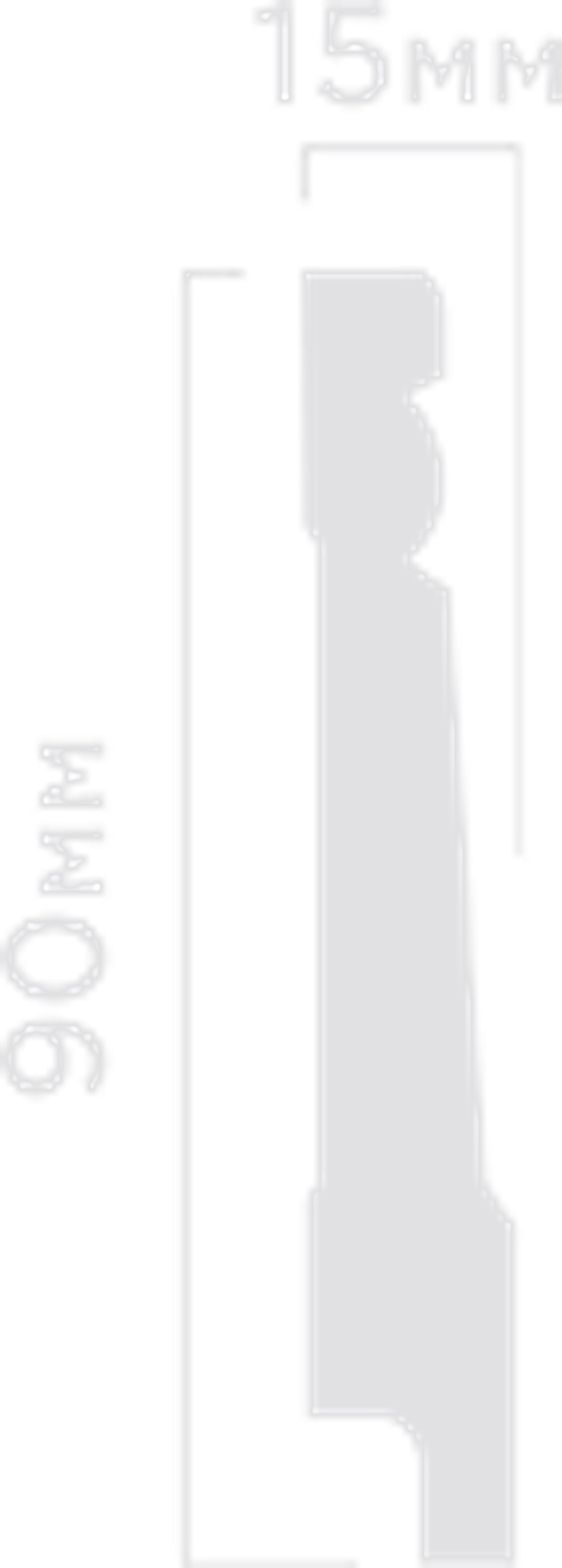 Плинтус HiWood, 90x15 мм