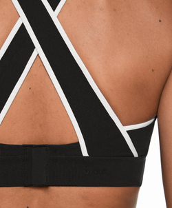 Oysho Спортивный бюстгальтер Compressive с высокой степенью поддержки, черный