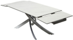 Стол М-City DISAUR Эстебио (Estebio) 160 Kl-99 Белый мрамор матовый, Итальянская керамика, темно-серый