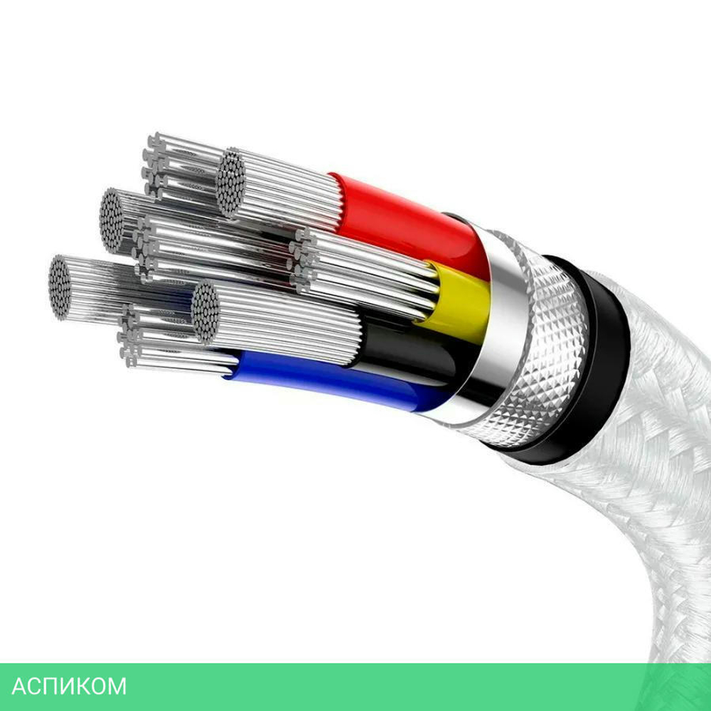 Кабель Baseus Cafule 1m White (CATJK-C02)