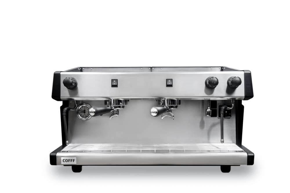 Кофемашина рожковая COFFF LIVE 2 GR S, 2 группы, полуавтомат, черная