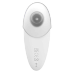 Белый клиторальный таппинг-стимулятор Pandora с насадкой для вакуумной стимуляции (Цвет: белый)