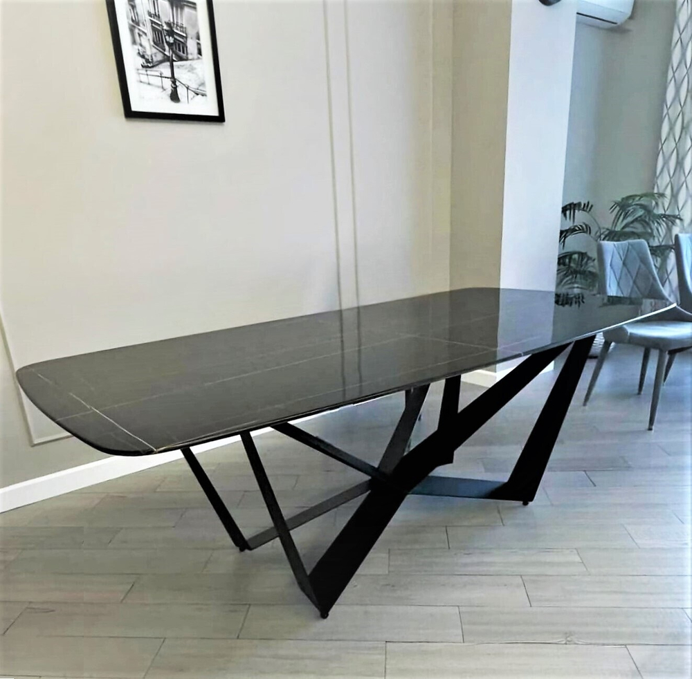 Стол обеденный Scorpio Marble Black 1800