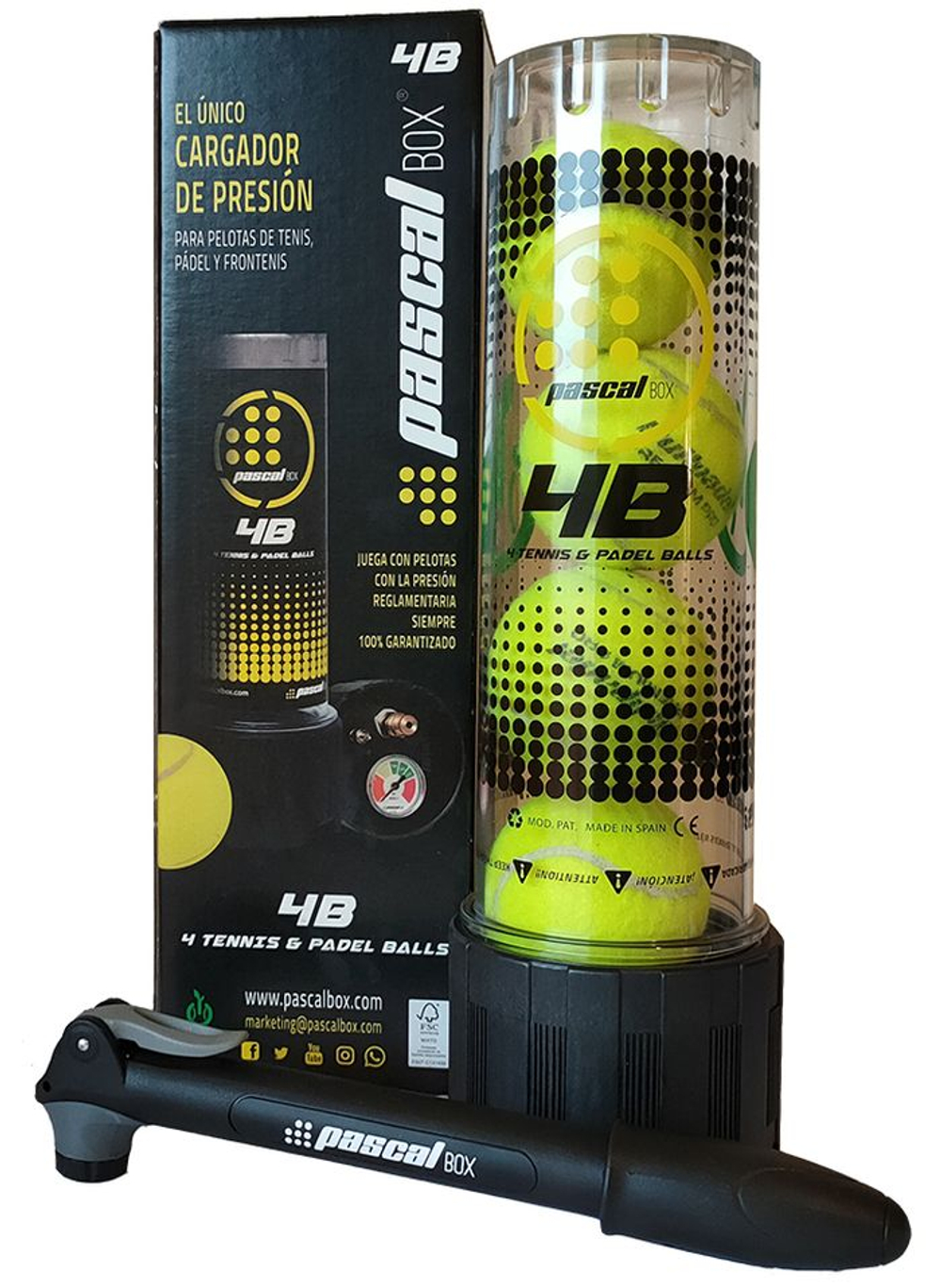 Pojemnik na pilki Bullpadel Pascal Box 4B