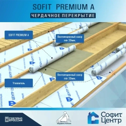 Ветрозащитная мембрана SOFIT PREMIUM A 70 кв.м / ветрозащита стен и кровли