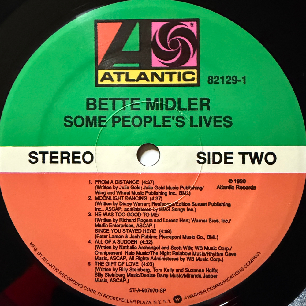 Bette Midler ‎– Some People's Lives (США 1990г.)