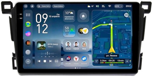 Магнитола для Toyota RAV4 4 2012-2019 - Teyes CC4-PRO монитор 9.5" 2K QLED на Android 13, Snapdragon 778G, AI, CarPlay, DSP, 4G SIM-слот