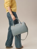 Кожаная сумка Azaro 30724 серое небо