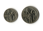 1 рубль, 50 копеек 1967 г. 50 лет Советской власти. 2 шт VF