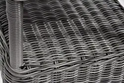 "Рим" комплект шезлонг со столиком, цвет графит