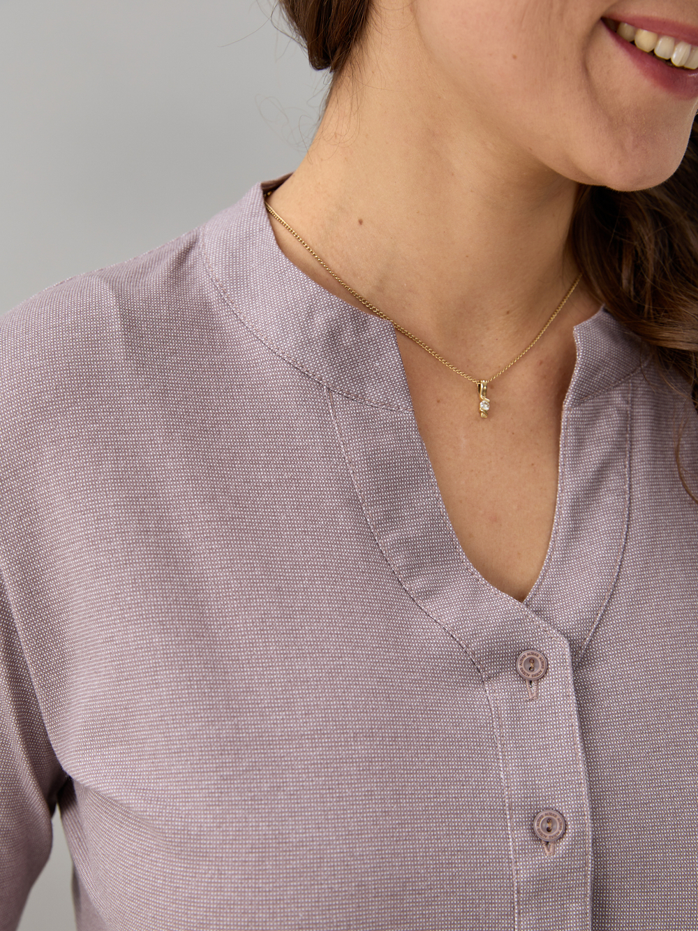 Блузка БЛ-22/темнобежевый-рогожка