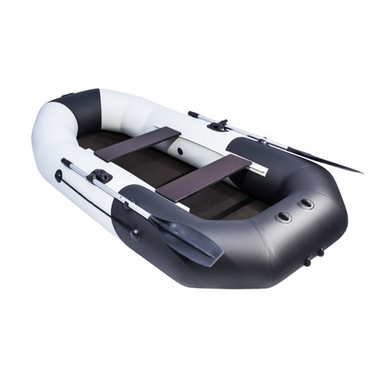 Лодка ПВХ Таймень NX 270 С(слань) "Комби" светло-серый/черный