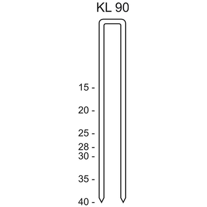 Скобы тип KL 90/40 CNKH/2000 C420035