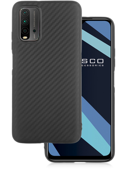 Чехол ROSCO для Xiaomi Redmi 9T оптом (арт. XM-R9T-CARBONE-BLACK)