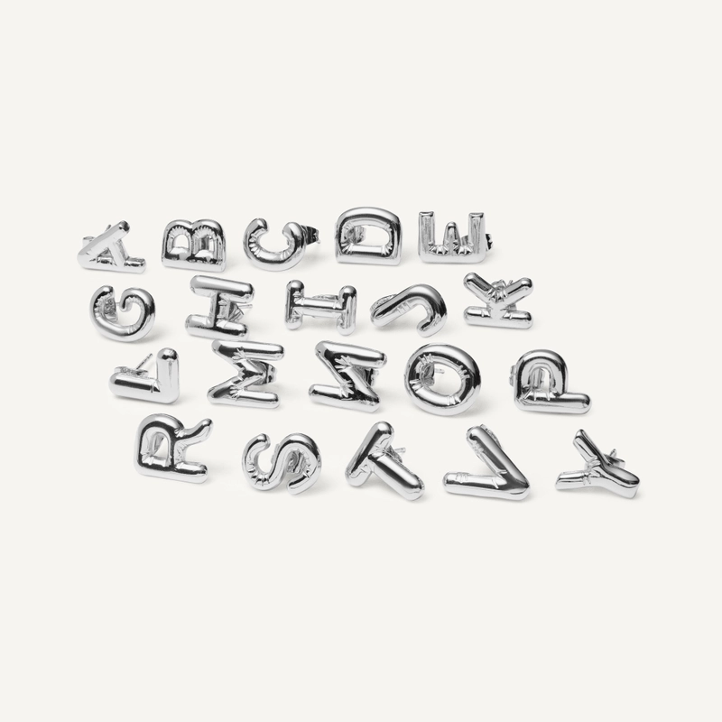 Серьги Твоя Буква – Серебро