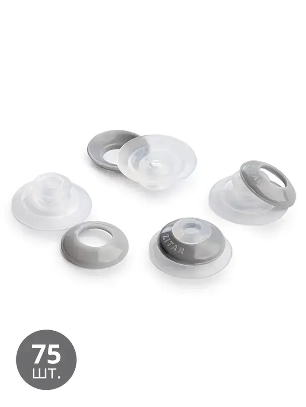 Термошайба универсальная для поликарбоната, цвет: прозрачный , 25мм. , 75 шт.