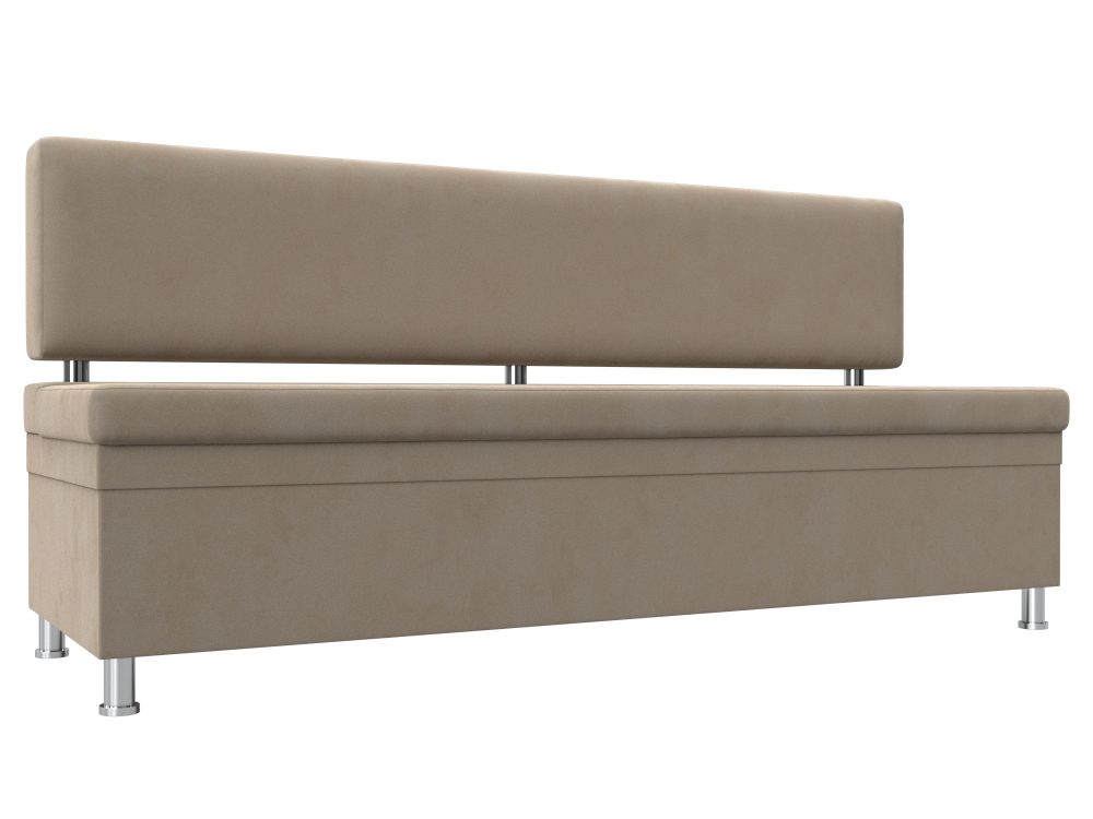 Диван кухонный прямой Стайл, Бежевый, Велюр, 111642