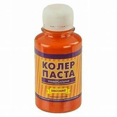 Колер паста универсальная 0,1л Радугамалер оранжевый