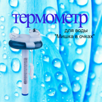 Термометр для бассейна медведь в очках Line Party.