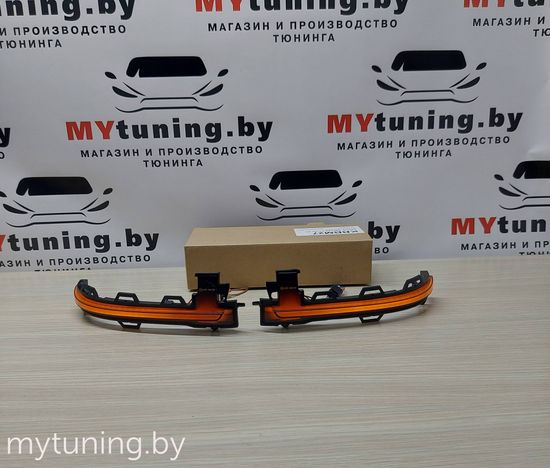 Повторители указателей поворота в зеркала для BMW X3 / X4 / X5 / X6 LED динамические темные