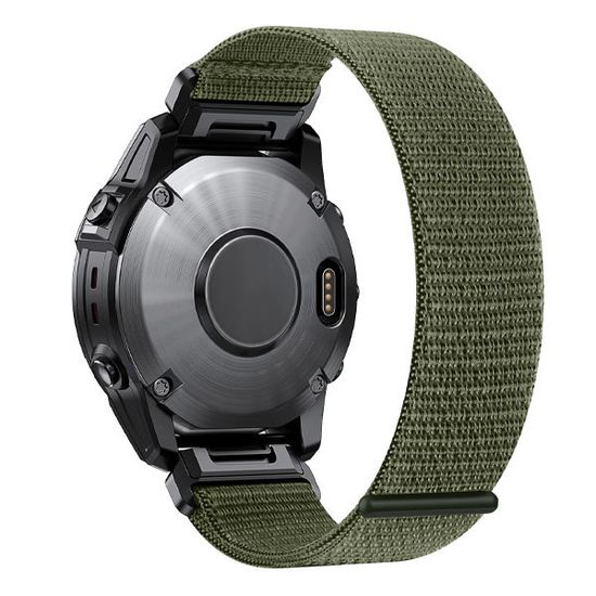 Ремешок TacFit 22 мм. для Garmin Fenix 7 / 6 / 5, Epix 2, Instinct / Instinct 2, Forerunner 9х5, Marq / Marq 2 нейлоновый быстросъемный Велкро (Хаки)